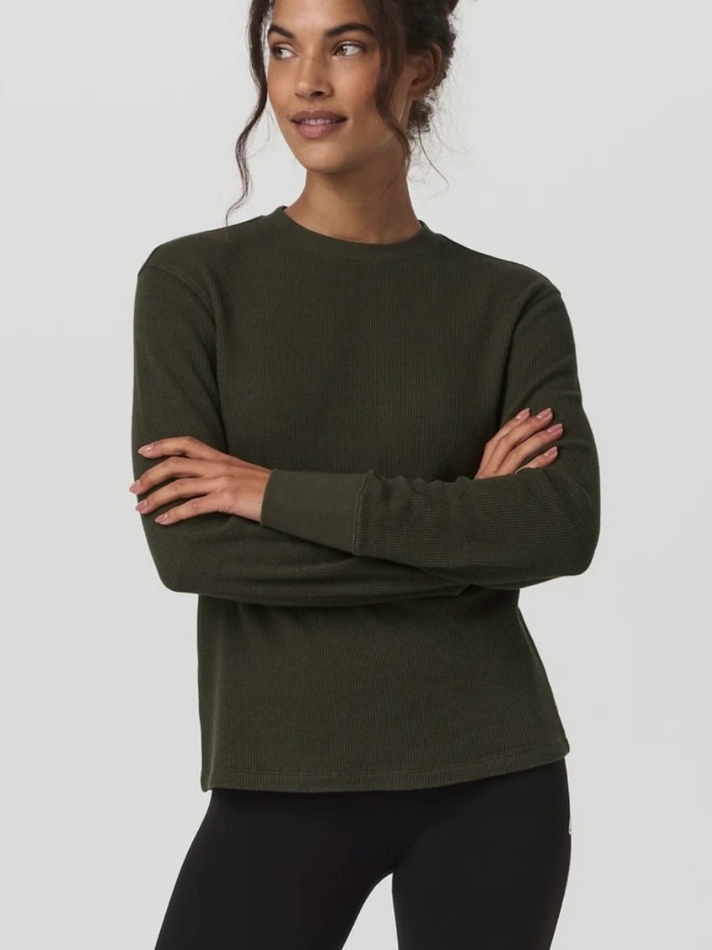 Vuori Long Sleeve Waffle Top